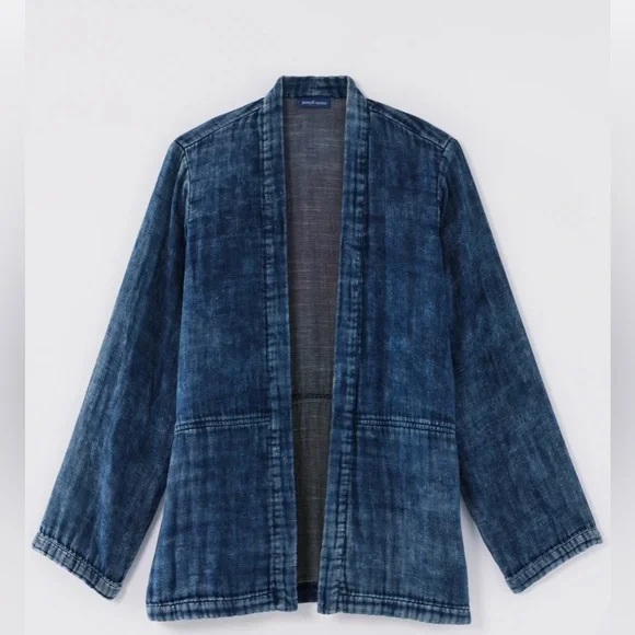 Pure Jill Double-Cloth Indigo Jacket Size Small NWT - Picture 4 of 13